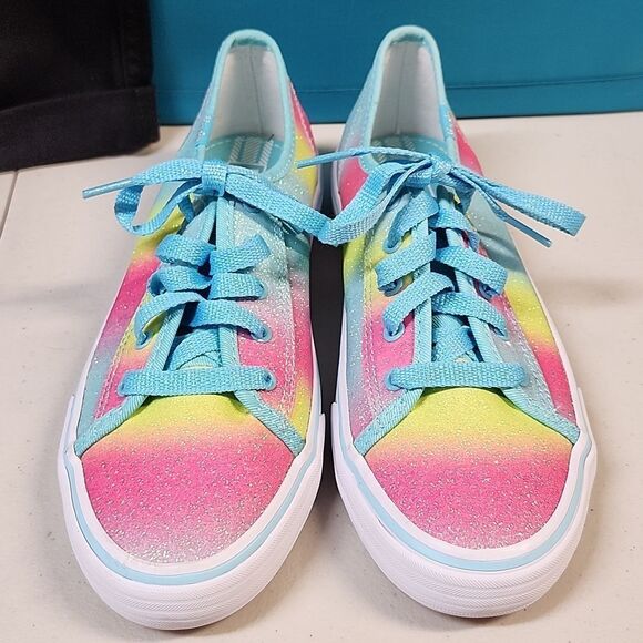Ked's Kid's 4.5 Pastel Metallic Bright Sneaker - New - Picture 2 of 7